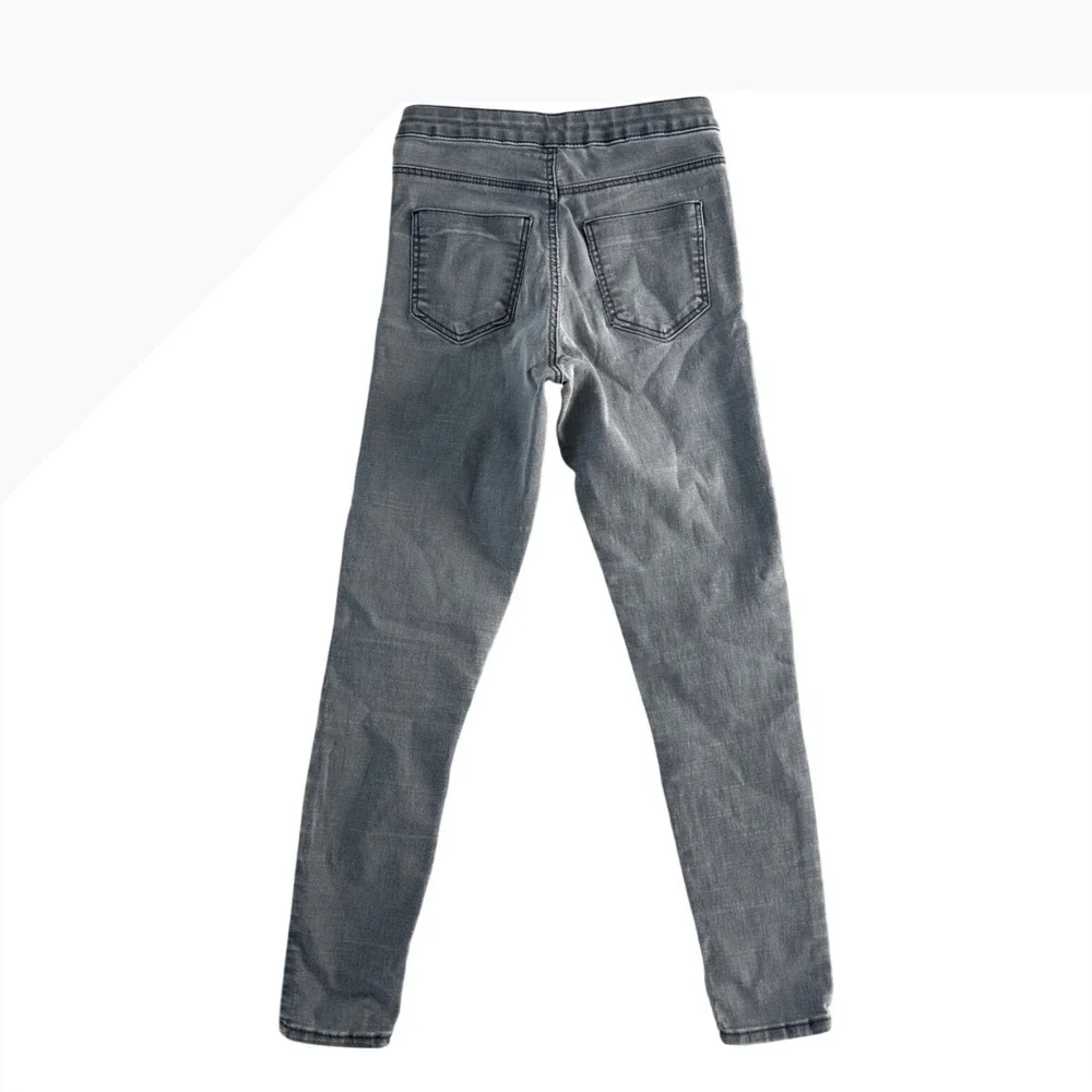 ZARA Kids Jeans Gray High Waisted‎ Skinny Fit Pants Size 13-14 Years CM164